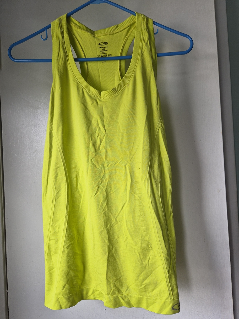 Champion Women's Neon Lime Racerback Tank - XS